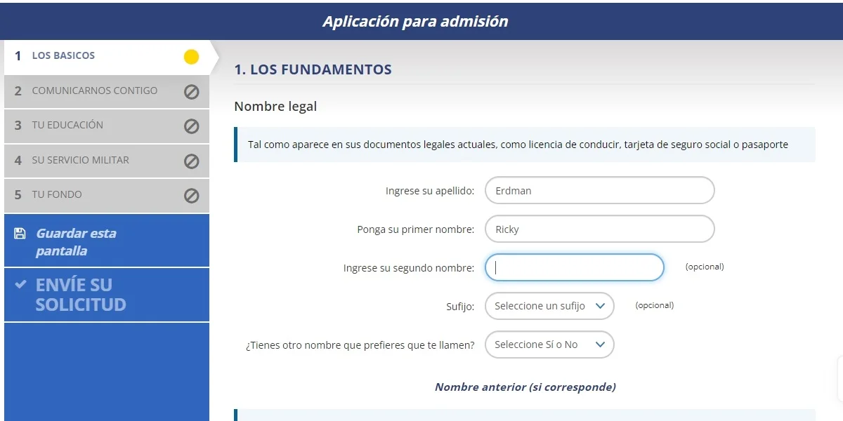 registrarse para crear el correo edu