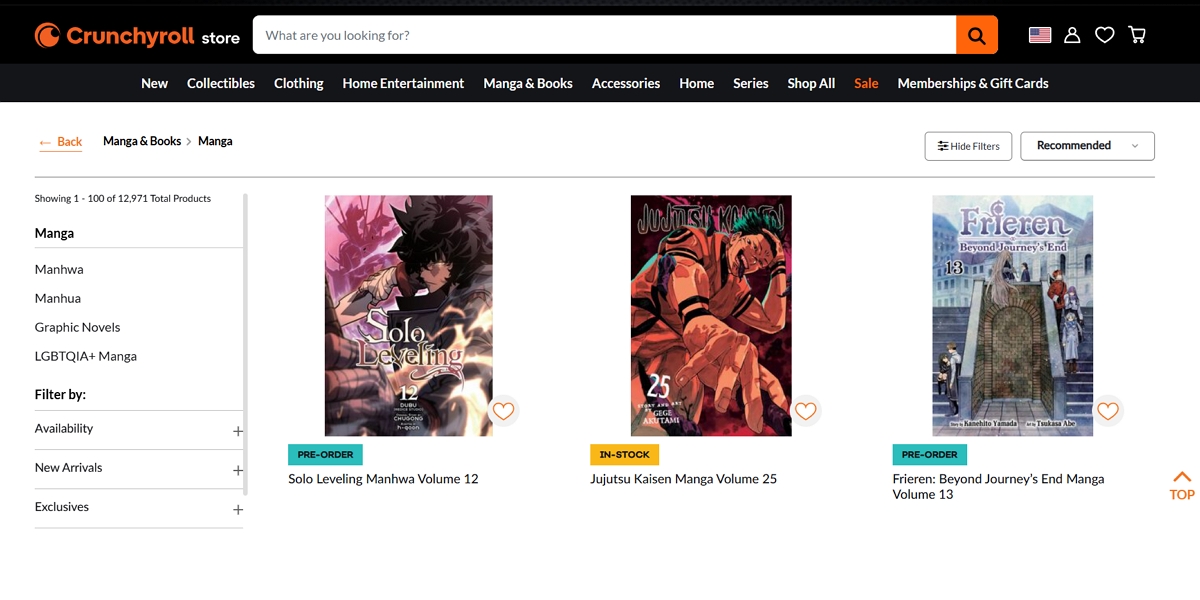 usar crunchyroll manga para leer manga