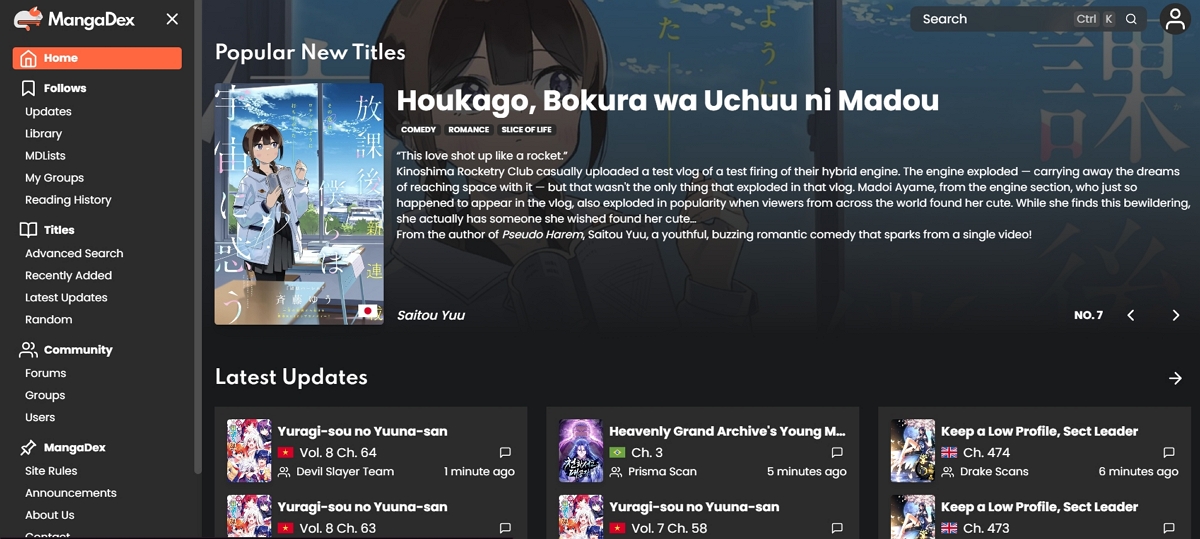 mangadex para leer manga gratis