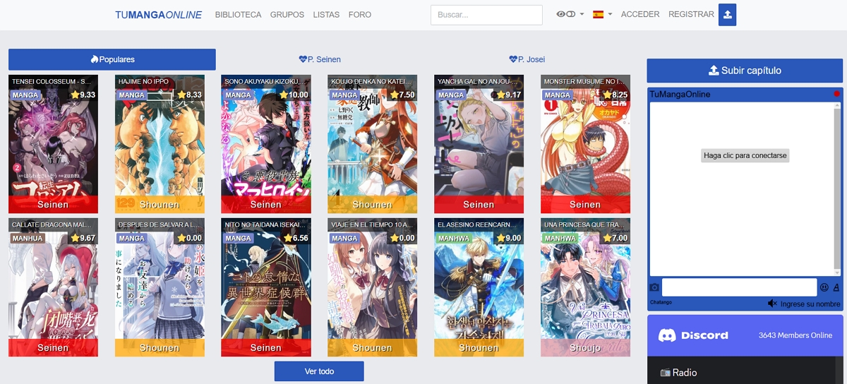 tmo para leer manga gratis